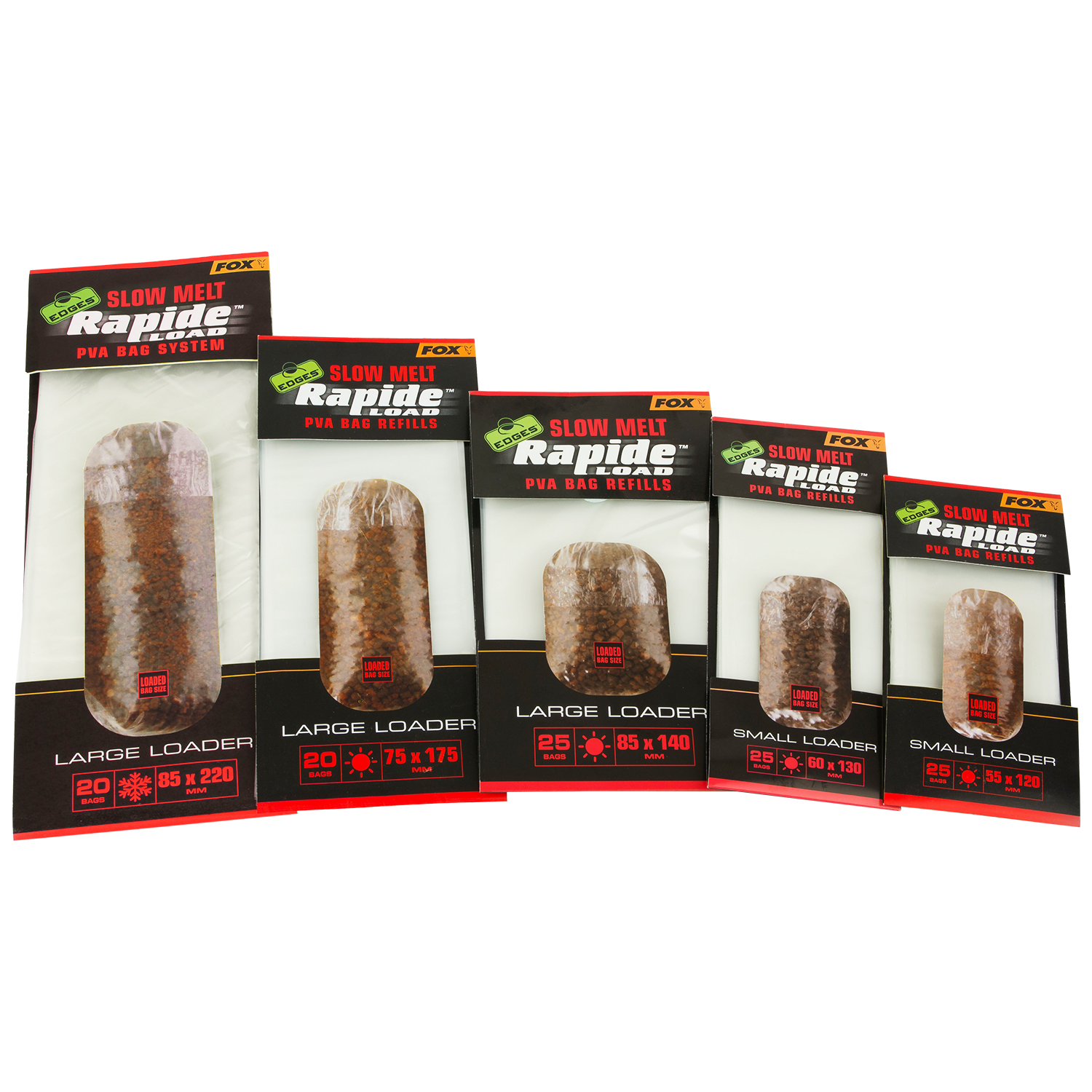 Fox Edges Rapide PVA Bag Refills Slow Melt