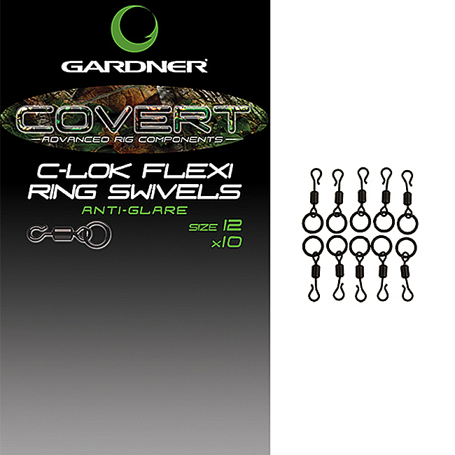 Gardner Covert C-Lok Flexi Ring Swivels Packet