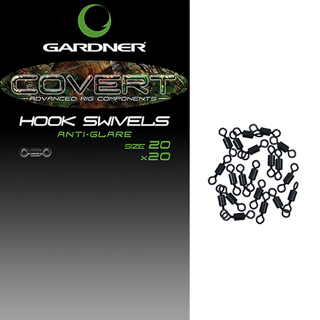 Gardner Covert Hook Swivels Packet