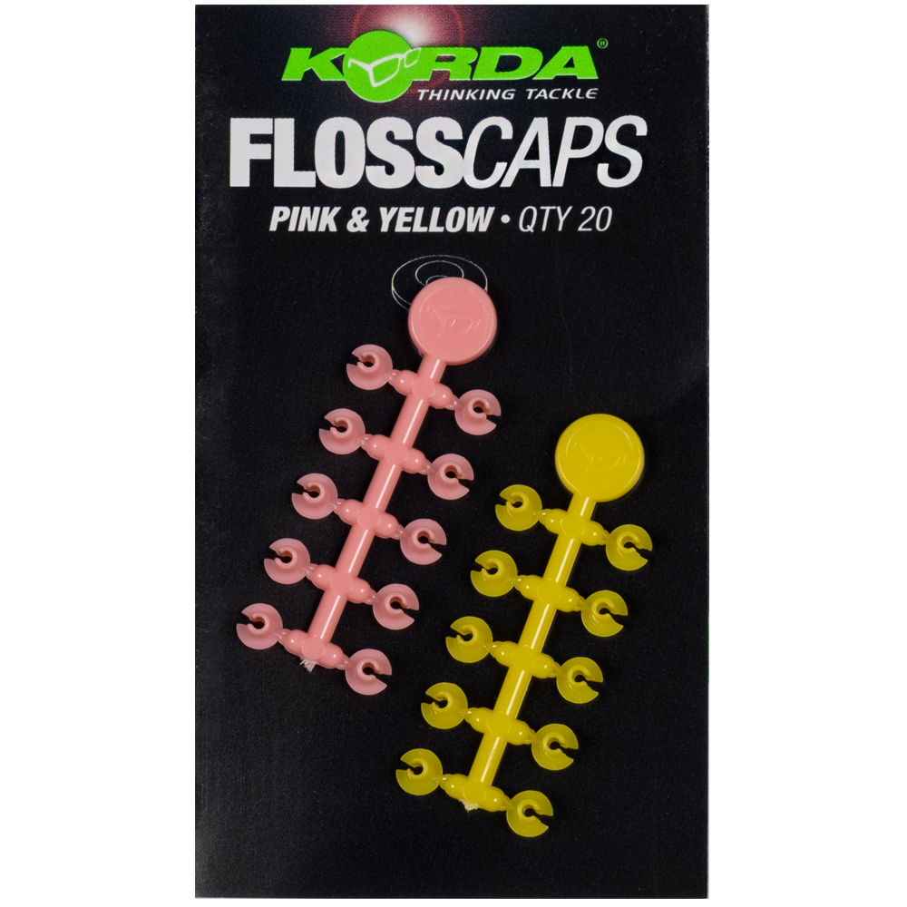 Korda Floss Caps Pink and Yellow
