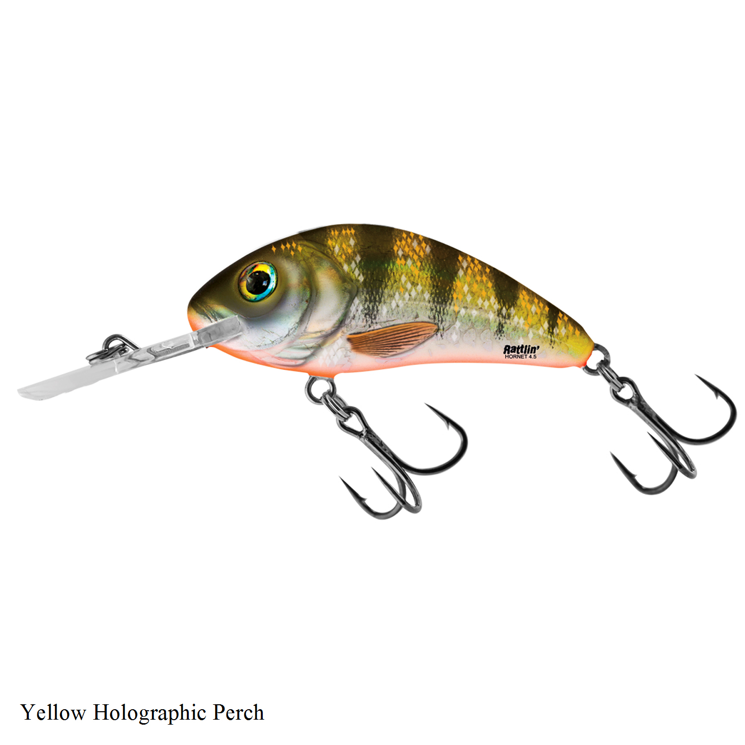 Salmo Rattlin' Hornet 4.5cm Floating Lure Yellow Holographic Perch