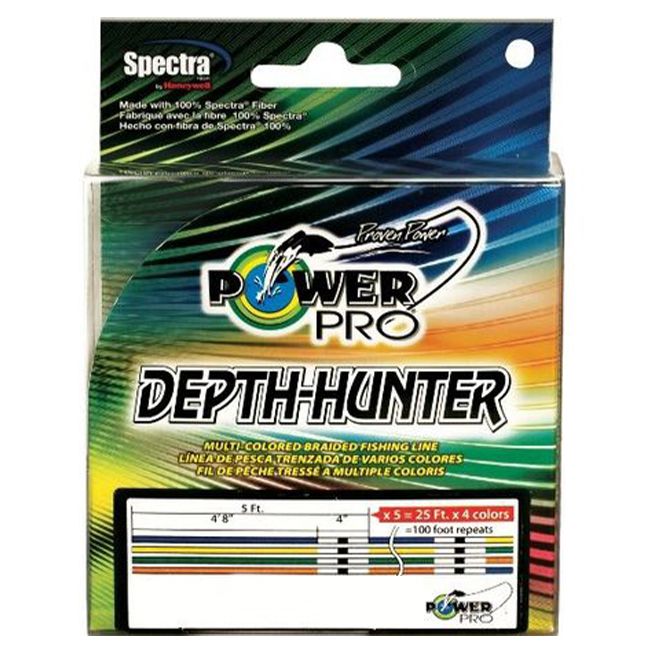 Ligne Tressée PowerPro Depth-Hunter Braided Line 1600m - Multi Colour