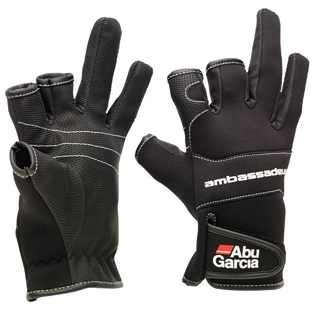 Gant Abu Garcia Stretch Neoprene Gloves - Black