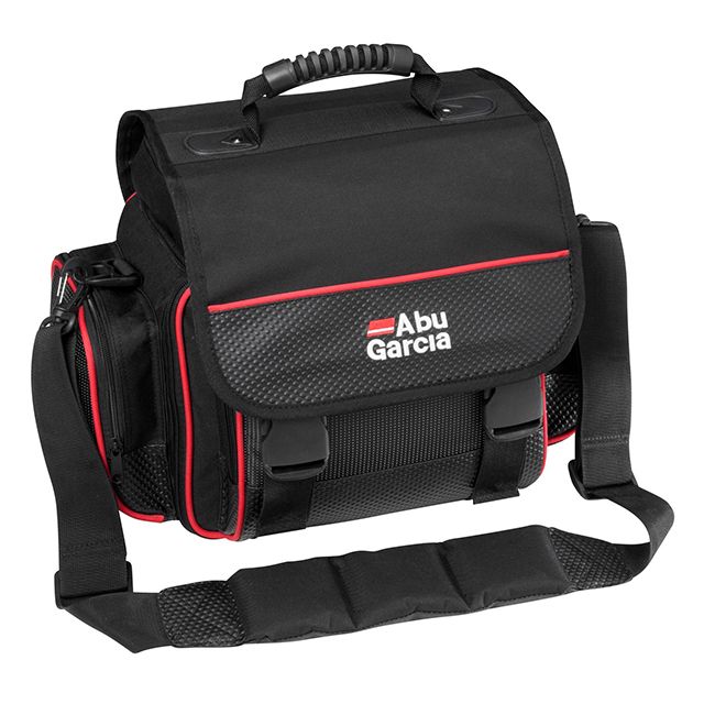Abu Garcia Small Tackle Box Bag Inc 4 Boxes - Black / Red