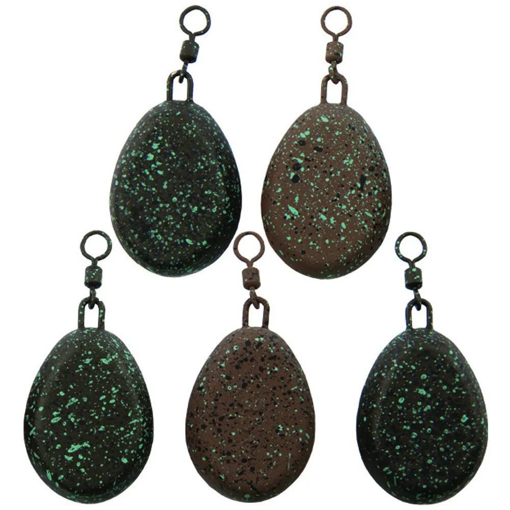 Plombs Advanta Flat Pear Carp Leads - Pack of 5