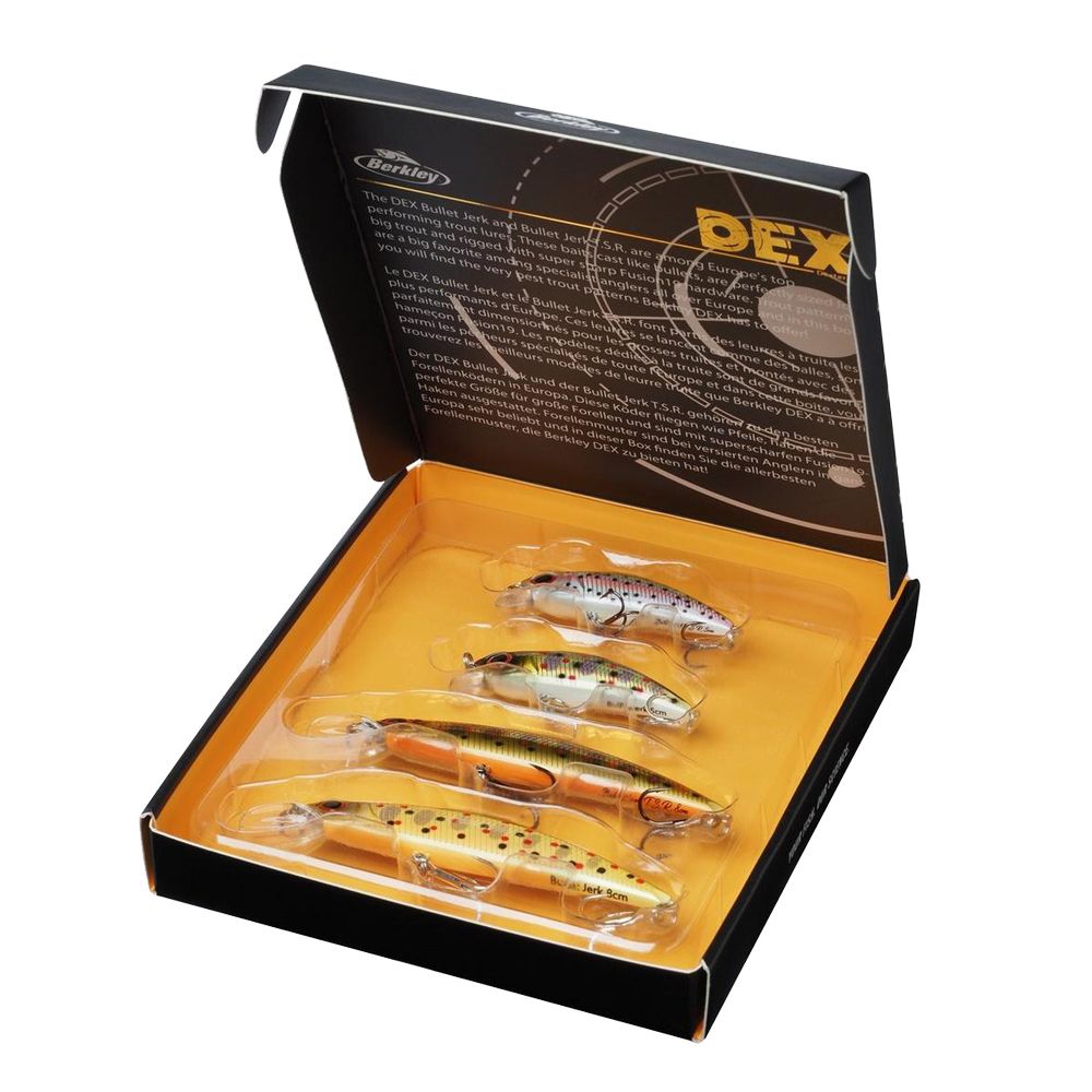 Berkley DEX Bullet Jerk Trout Colors Box