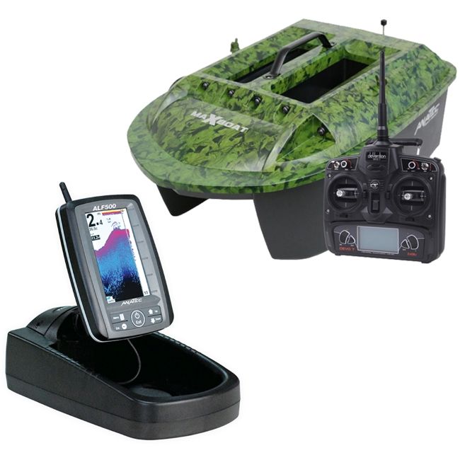 Bateau Amorceur Anatec MAXBOAT Ivy + ALF500 Fish Finder