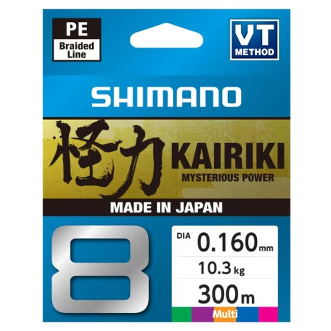 Tresse Shimano Kairiki 8 Braided Line 300m - Multi Colour
