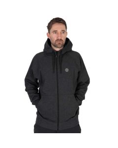 Matrix Zipped Hoodie - Charcoal Marl