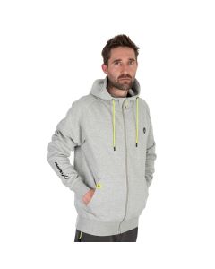 Matrix Black Edition Full Zip Hoodie - Marl Grey / Lime