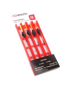 Advanta Pre Tied Pole Rigs - Margin, Size: 0.3g x2 - 0.5g x2, Quantity: 4 Pack
