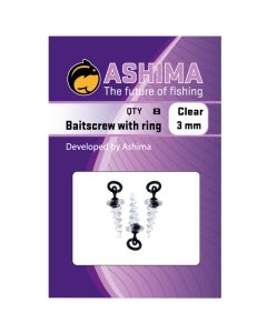 Ashima Fishing Baitscrew With 3mm Ring Clear