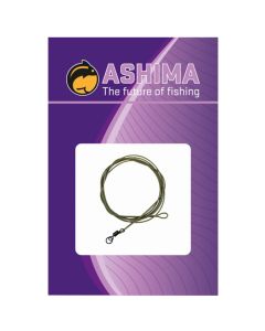 Ashima Fishing Coated Leader Loop With R-Swivel 100cm