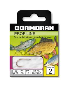 Cormoran Profiline Bronzed All-Round Hooks To Nylon 60cm