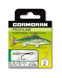 Cormoran Profiline Bronzed Zander Ryder Hooks To Nylon 70cm