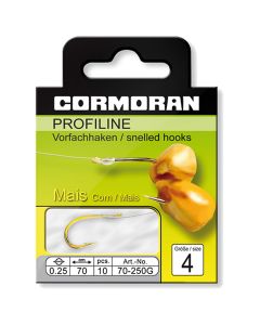 Cormoran Profiline Gold Corn Hooks To Nylon 70cm