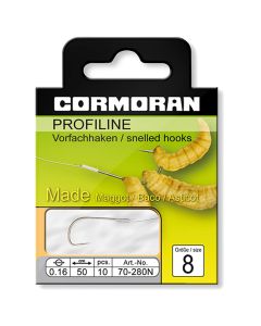Cormoran Profiline Nickel Maggot Hooks To Nylon 50cm