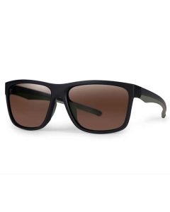 Fox Collection Green Black Sunglasses - Brown Lens