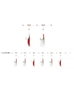 Daiwa GrandWave Mackerel Rig 360 With Feathers White & Red