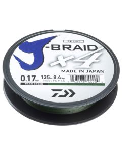 Daiwa J-Braid X4 Braided Line Dark Green 135m