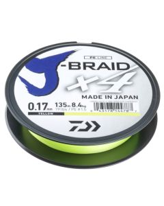 Daiwa J-Braid X4 Braided Line Yellow 135m
