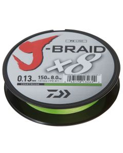 Daiwa J-Braid X8 Braided Line Chartreuse 1500m