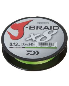 Daiwa J-Braid X8 Braided Line Chartreuse 3000m