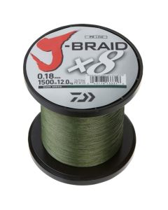 Daiwa J-Braid X8 Braided Line Dark Green 1500m