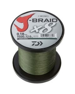 Daiwa J-Braid X8 Braided Line Dark Green 3000m