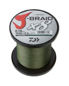 Daiwa J-Braid X8 Braided Line Dark Green 300m