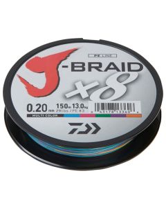 Daiwa J-Braid X8 Braided Line Multi Colour 300m