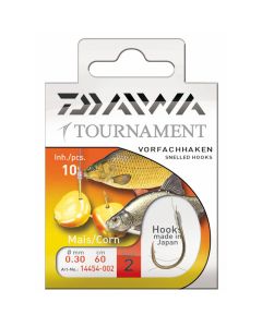 Daiwa Tournament Gold Corn Hooks To Nylon 60cm