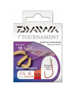 Daiwa Tournament Red Maggot Hooks To Nylon 50cm