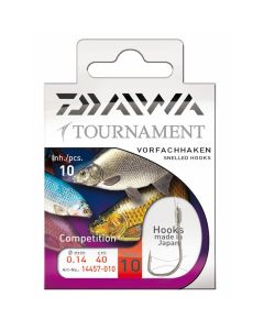 Daiwa Tournament Silver Competition Hooks To Nylon 40cm
