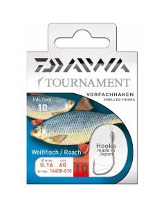 Daiwa Tournament Silver Roach Hooks To Nylon 60cm
