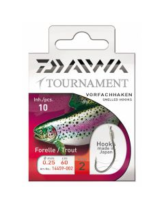 Daiwa Tournament Silver Trout Hooks To Nylon 60cm