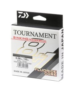 Daiwa Tournament Sinking Feeder Braid 8+1 135m - Steel Gray
