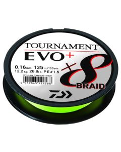 Daiwa Tournament X8 EVO+ Braided Line Chartreuse 2700m