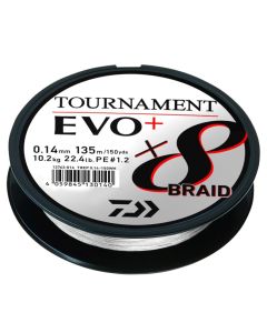 Daiwa Tournament X8 EVO+ Braided Line White 135m