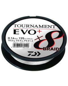 Daiwa Tournament X8 EVO+ Braided Line White 2700m