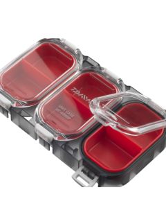 Daiwa Waterproof Sealed Unit Case Red Smoke - 6 Compartments