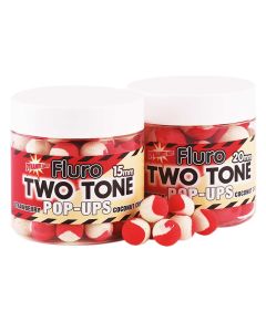Dynamite Baits Two Tone Strawberry & Coconut Cream Fluro Fishing Pop Ups