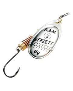 Effzett Single Hook Sinking Silver Spinner Fishing Lure