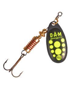 Effzett Standard Sinking Black Yellow Spinner Fishing Lure