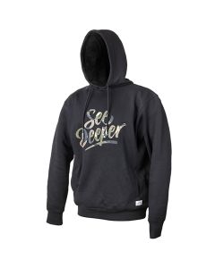 Fortis See Deeper Black Fishing Hoodie