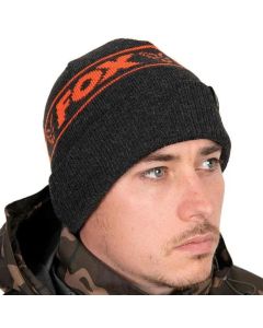 Fox Collection Black & Orange Beanie