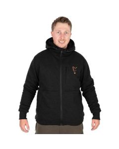 Fox Collection Black & Orange Sherpa Jacket