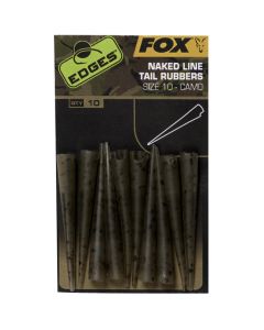 Fox Edges Camo Naked Line Tail Rubbers Size 10