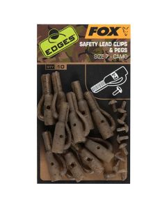 Fox Edges Camo Safety Lead Clip & Pegs