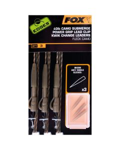Fox Edges Camo Submerge Power Grip Lead Clip Kwik Change Leaders